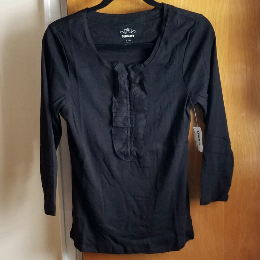 Black Old Navy  Tshirt Blouse